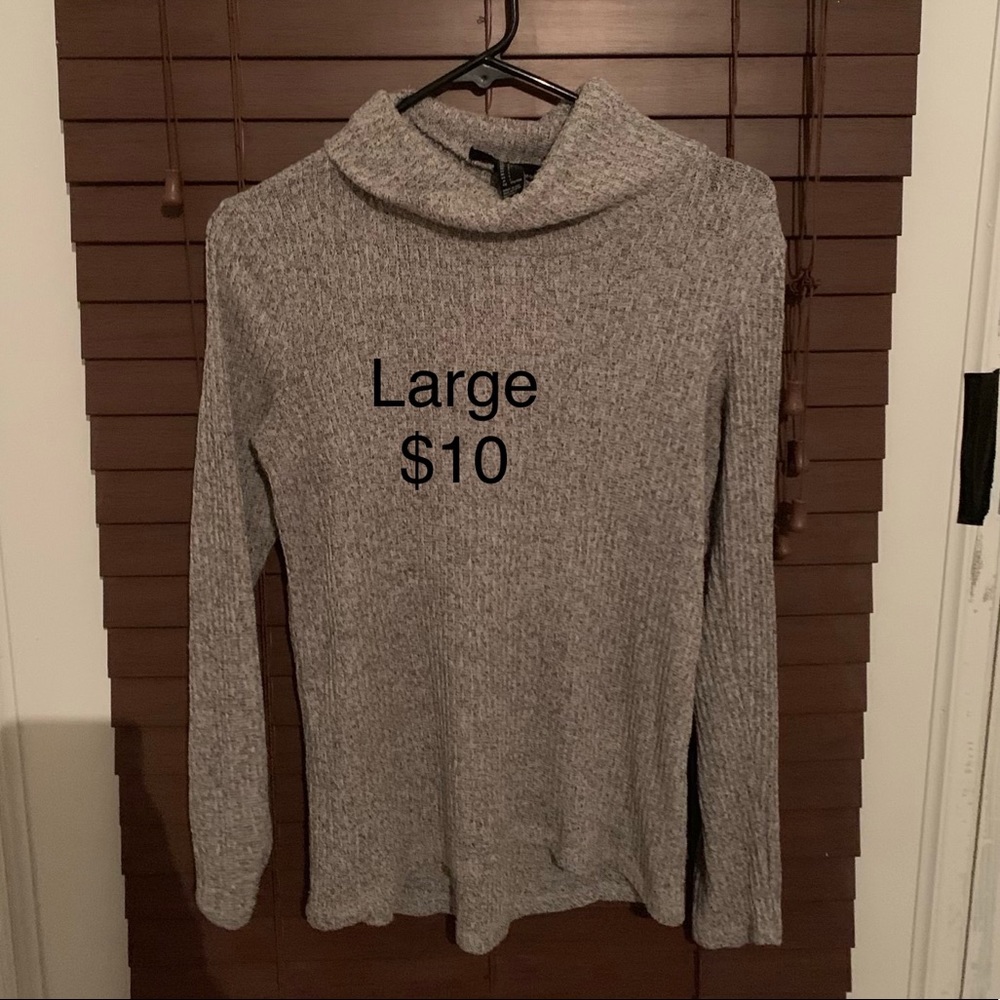 Large grey turtleneck